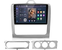 Junsun Android 15 Autoradio Geschikt Voor Ford Focus Mk2 2004-11 - 4GB+64GB - Draadloze CarPlay & Andriod Auto - GPS-navigatiesysteem - Bluetooth - Stuurwielbediening - WiFi - 9-inch Touchscreen - RDS - USB