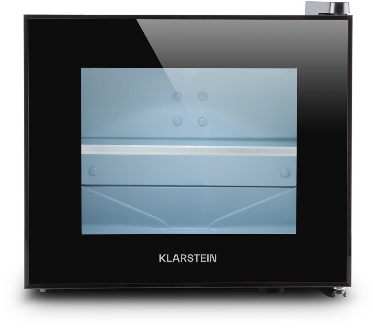 Klarstein Mini-Koelkast Happy Hour 10L 65W Zwart - Minikoelkast Drankkoeler Hotelkoelkast,8L 30 dB - voor Hotelkamer voor Kantoor voor Slaapkamer - LED-Binnenverlichting Glasdeur Stil - Mini Fridge - Kleine Koelkast - Compact Koelkast — afbeelding 1