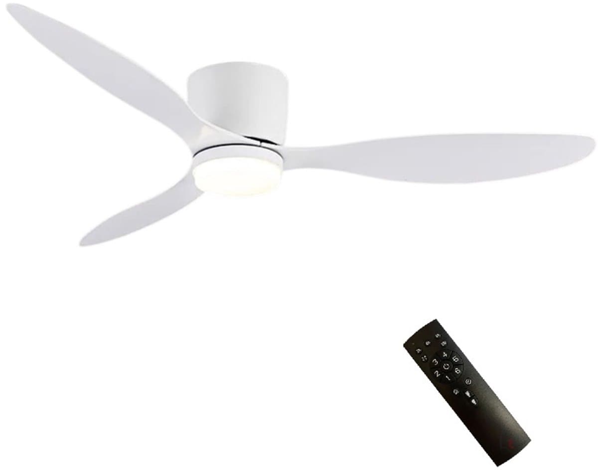 Freelight Plafondventilator Brezza Wit incl. Led 132cm — afbeelding 1