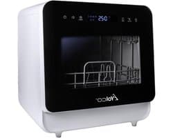 Tafelvaatwasser - Mini vaatwasser - Hygiënisch servies - Flexibele wateraansluiting - 3 personen - Wit