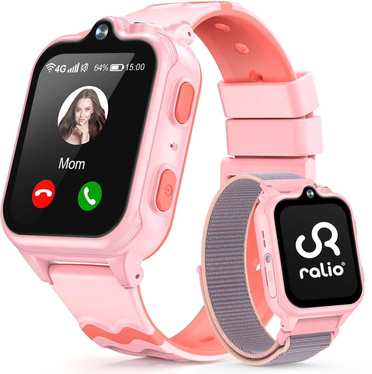 Ralio R5 Ultra 4G GPS Horloge Kind met simkaart – Videobellen – Dual Camera –- Android OS - Smartwatch Kinderen met 1,83"AMOLED Display – SOS-knop – Ruim geheugen van 2 GB + 16 GB – GPS Tracker – Voor Jongens en Meisjes — afbeelding 1