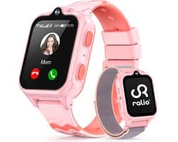 Ralio R5 Ultra 4G GPS Horloge Kind met simkaart – Videobellen – Dual Camera –- Android OS - Smartwatch Kinderen met 1,83"AMOLED Display – SOS-knop – Ruim geheugen van 2 GB + 16 GB – GPS Tracker – Voor Jongens en Meisjes