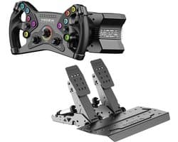 MOZA R9 V3 Wheel Base + KS Steering Wheel + SR-P2 Pedals - 9 Nm Direct Drive Sim Racing Bundle - PC