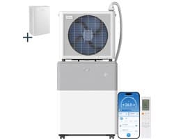Midea PortaSplit Mobiele Split Airco - Incl. Luchtreiniger - 12.000 BTU - Koelen & Verwarmen - Met Wifi
