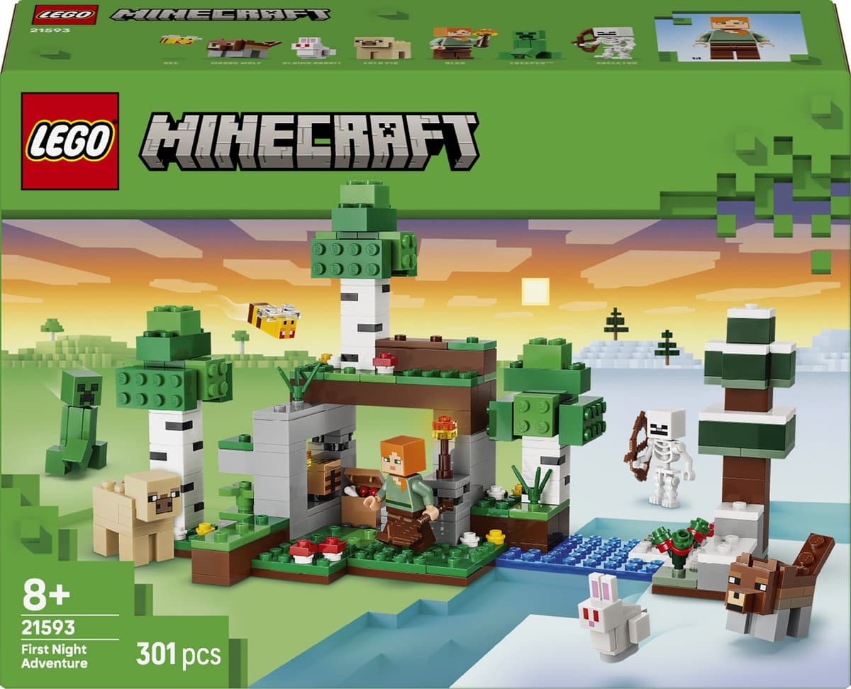 LEGO Minecraft - Eerste nacht-avontuur Constructiespeelgoed — afbeelding 1