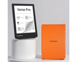 PocketBook Verse Pro e-reader Azure – 6 inch – 16 GB – waterdicht + Oranje Hoesje – voordeelbundel