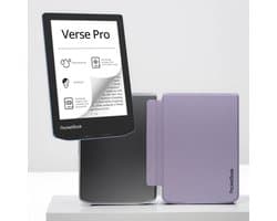 PocketBook Verse Pro e-reader Azure – 6 inch – 16 GB – waterdicht + Transparant Paars Hoesje – voordeelbundel