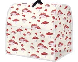 Keukenmachine Cover - Beschermhoes Mixer - Keuken Organisatie - Met Handige Zakken - 435x275x375 cm - Paddenstoel