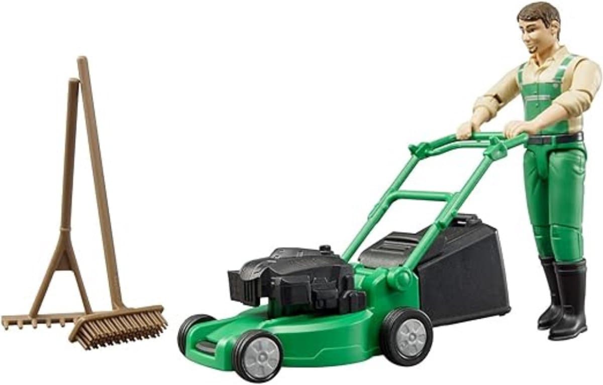 QIN® Grasmaaier Speelgoed - Kruiwagen Speelgoed - Grasmaaier Kinderen - Groen- 16cm x 19cm x 5cm — afbeelding 1