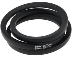 Dailygoods- Aandrijfriem Perfecte Pasvorm - Buitenlengte 1225 mm - Binnenlengte 1162 mm - Rubber - Betrouwbare Prestaties - Soepele Werking - Grasmaaier Riem