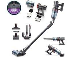 Clean Air Optima® Vertica Steelstofzuiger met UV-C sterilisatie - Maximale zuigkracht en geavanceerde luchtzuiveringstechnologie - Kruimeldief - BLDC motor