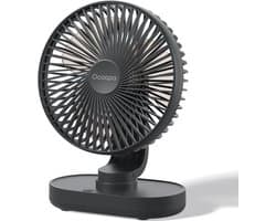 Tafelventilator USB Oplaadbaar – Stil & Oscillerend – 4 Snelheden – 4000 mAh