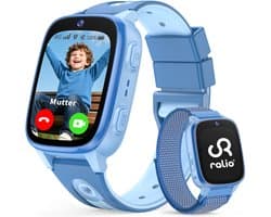 Ralio R5 GO - GPS horloge kind - 4G - Smartwatch Kinderen Met Simkaart - Video bellen& SOS-knop - GPS Tracker Kind - Schoolmodus - Waterdicht Kinderhorloge - Stappenteller, Geofencing -Cadeaus voor Jongens en Meisjes