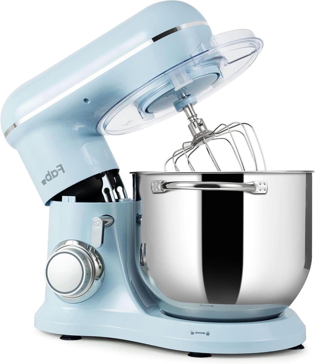 Keukenmachine - Deegmachine Mixer - Bakken Thuis - Krachtige Motor - 8 Liter - Zwart — afbeelding 1