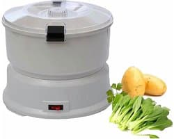 Elektrische Aardappelschiller - Automatische Schilder Groente - Grote Hoeveelheden Schillen - Snel en Efficiënt - 1 kg Capaciteit - Wit