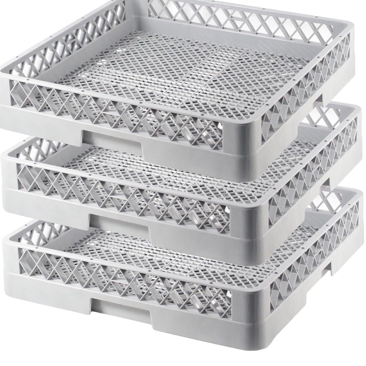3 Stuks Professionele Spoelmand voor Glazen Bestek en Kopjes - Universele Vaatwassermand 50x50 cm — afbeelding 1