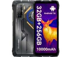 Blackview ROCK 3 - Robuuste Smartphone - 4G - 24GB RAM - 256GB ROM - 6.78inch 120Hz - 10000mAh Robuuste Telefoon - Android 16 - NFC - GPS - Zwart