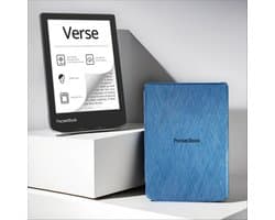 PocketBook Verse e-reader Mist Grey – 6 inch – 8 GB + Blauw hoesje – voordeelbundel