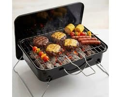 Lomera Draagbare BBQ - Tafel BBQ - Tafelbarbecue - Draagbare Barbecue - Mini BBQ - Camping BBQ - Camping Barbecue - Houtskool BBQ - Houtskoolbarbecue - Opvouwbare BBQ - Inklapbare BBQ
