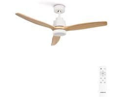 CREATE - Stille plafondventilator van 40 W met technische ABS-bladen, verkrijgbaar in verschillende maten - S - Met licht - Afstandsbediening - WIND STYLANCE
