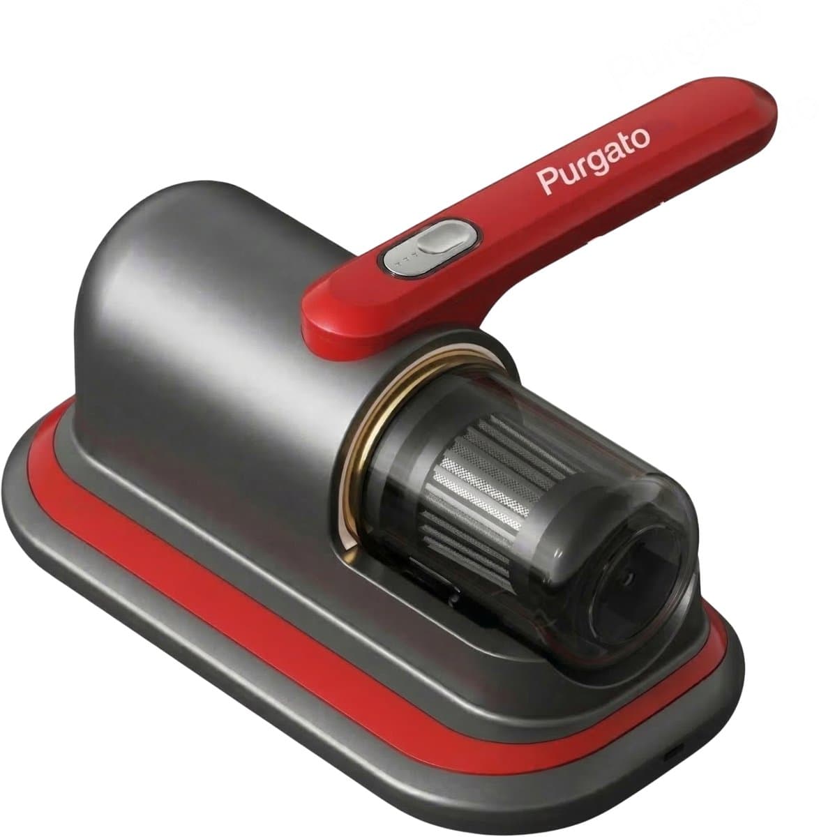 Purgato Huisstofmijt Stofzuiger - UV Lamp Kruimeldief - 8000 Pa zuigkracht Handstofzuiger voor Matras en Textiel - USB Oplader - Kruimelzuiger Rood — afbeelding 1