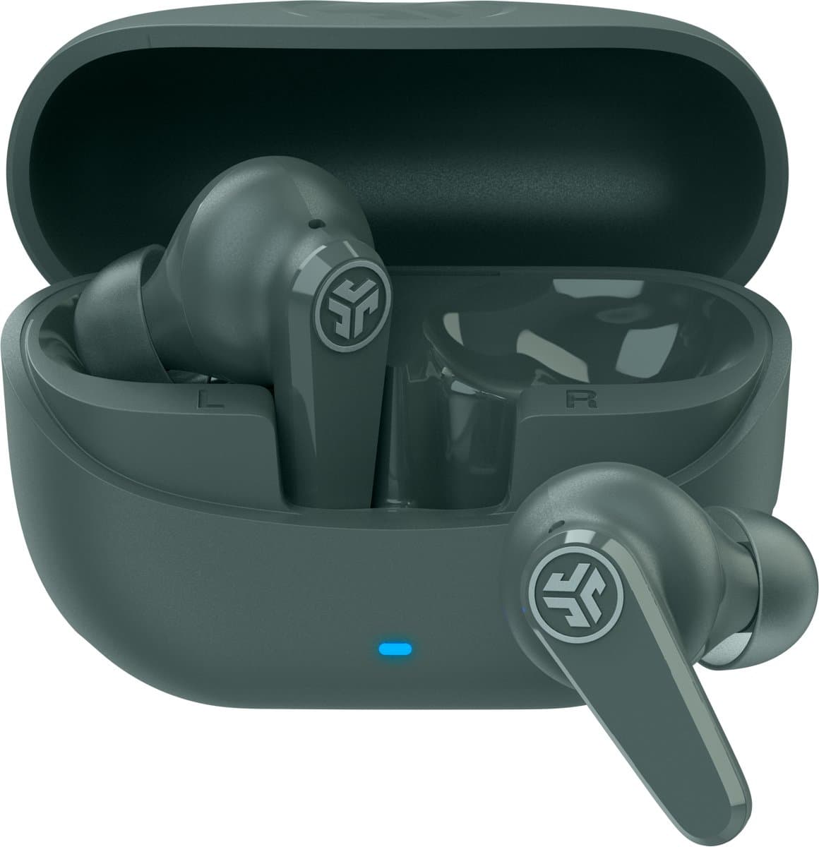 JLab Go Pods ANC Draadloze Oordopjes Met Noise Cancelling - Oortjes Draadloos Bluetooth - 26 uur Batterijduur - Hybrid ANC - Equalizer EQ4 App - Multipoint - Fast Charging Case - Groen — afbeelding 1