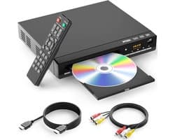 Vizual DVD Speler met HDMI - Simpele bediening - Full HD 1080P - Regiovrij - USB - Inclusief Afstandsbediening - CD & DVD Speler