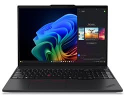 Lenovo ThinkPad T16 Gen 4 (AMD) Copilot+ PC AMD Ryzen AI 7 PRO 350 Laptop 40,6 cm (16") WUXGA 64 GB DDR5-SDRAM 1 TB SSD Wi-Fi 7 (802.11be) Windows 11 Pro Engels Zwart