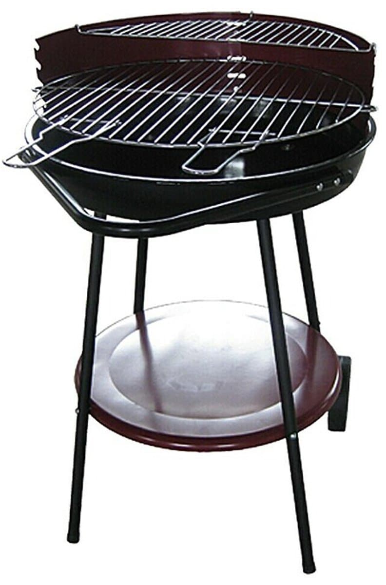 Grillstar Houtskoolbarbecue Arizona – Ø 48,5 cm – Met Wielen & Zijtafel — afbeelding 1