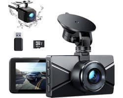 Nexvo® Dashcam voor Auto Voor en Achter - Dashcam - Zwart - 9cm x 4cm x 6cm - 345 g