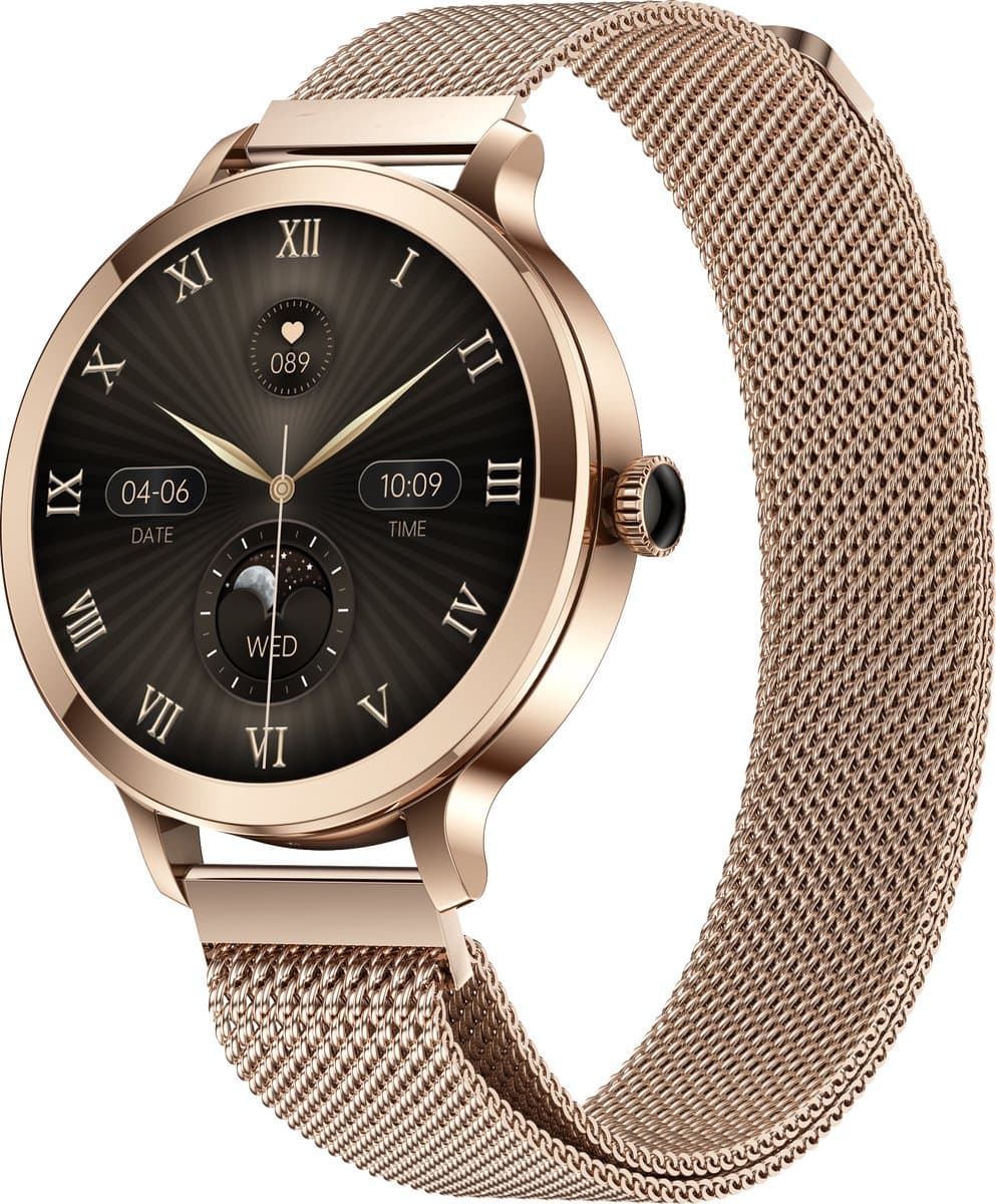 Evy24 Smartwatch Dames 38mm - Horloge Dames met AMOLED Display - Sporthorloge met Stappenteller - Hartslagmeter - Saturatiemeter - Bloeddrukmeter - Smartwatch Android en iPhone — afbeelding 1