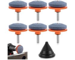 TuseRxln Blade Slijper - Grasmaaier Slijper - Voor Alle Tuugereedschap - 6 Stuks - Voor Grasmaaier Messen Rood
