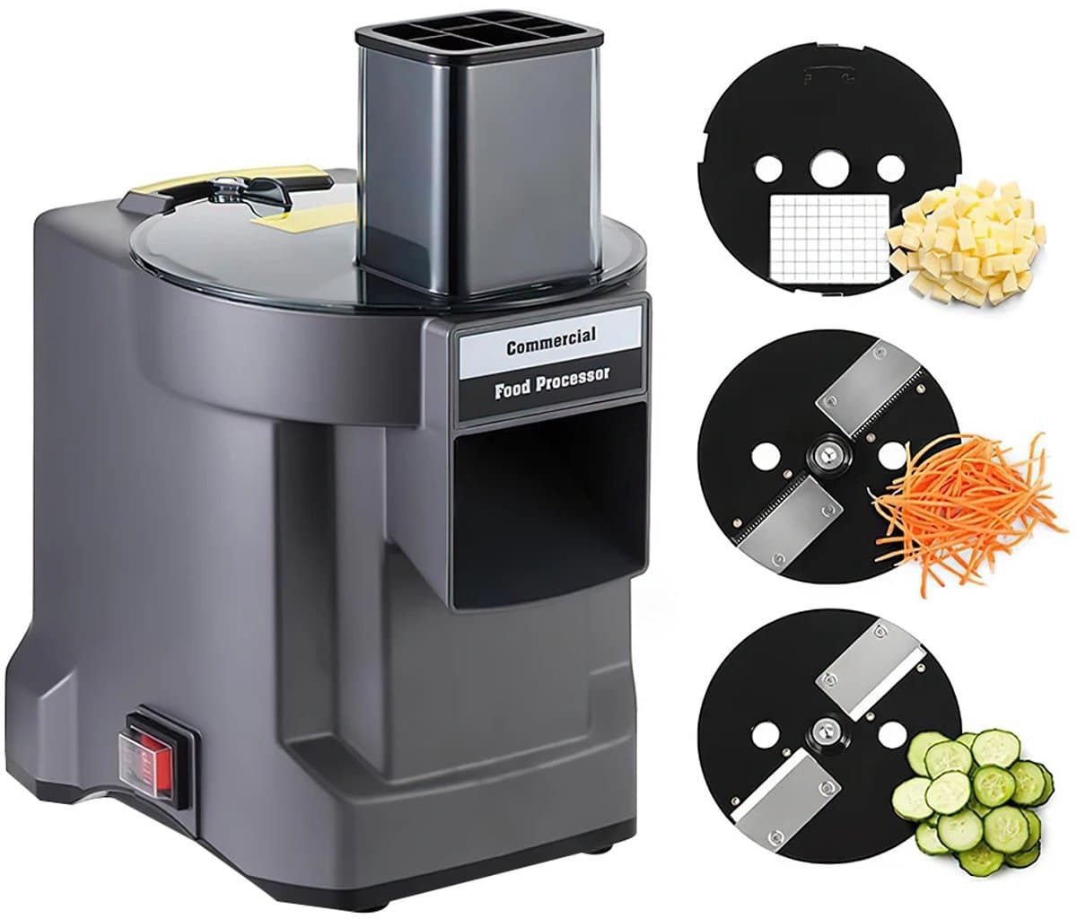 Groentesnijmachine - Elektrische Groentesnijder - multifunctioneel - Groenten snel hakken, snijden, raspen en in blokjes snijden — afbeelding 1