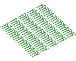Kunststof Snijbladen - Reservebladen Grasmaaier - Snel Gras Snijden - Set van 100 Stuks - 20 x 84 mm - Groen