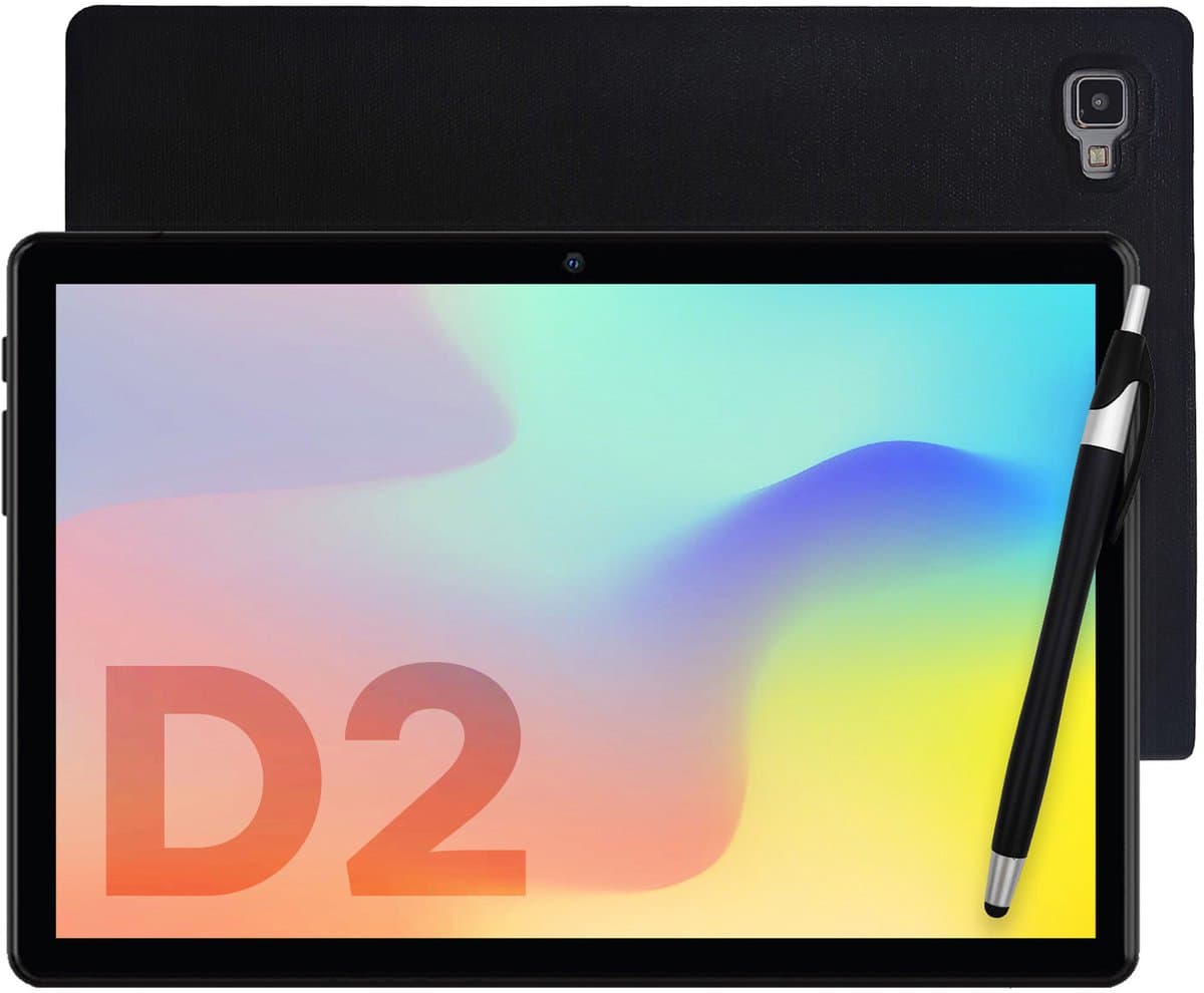 SwayTosh Tab D2 – Tablet – Android 16 – 6+8GB RAM – 2026 – 128+64GB Opslag – 4G – WiFi – Octa Core Processor – 10 inch – Hoes + Screenprotectors inbegrepen — afbeelding 1