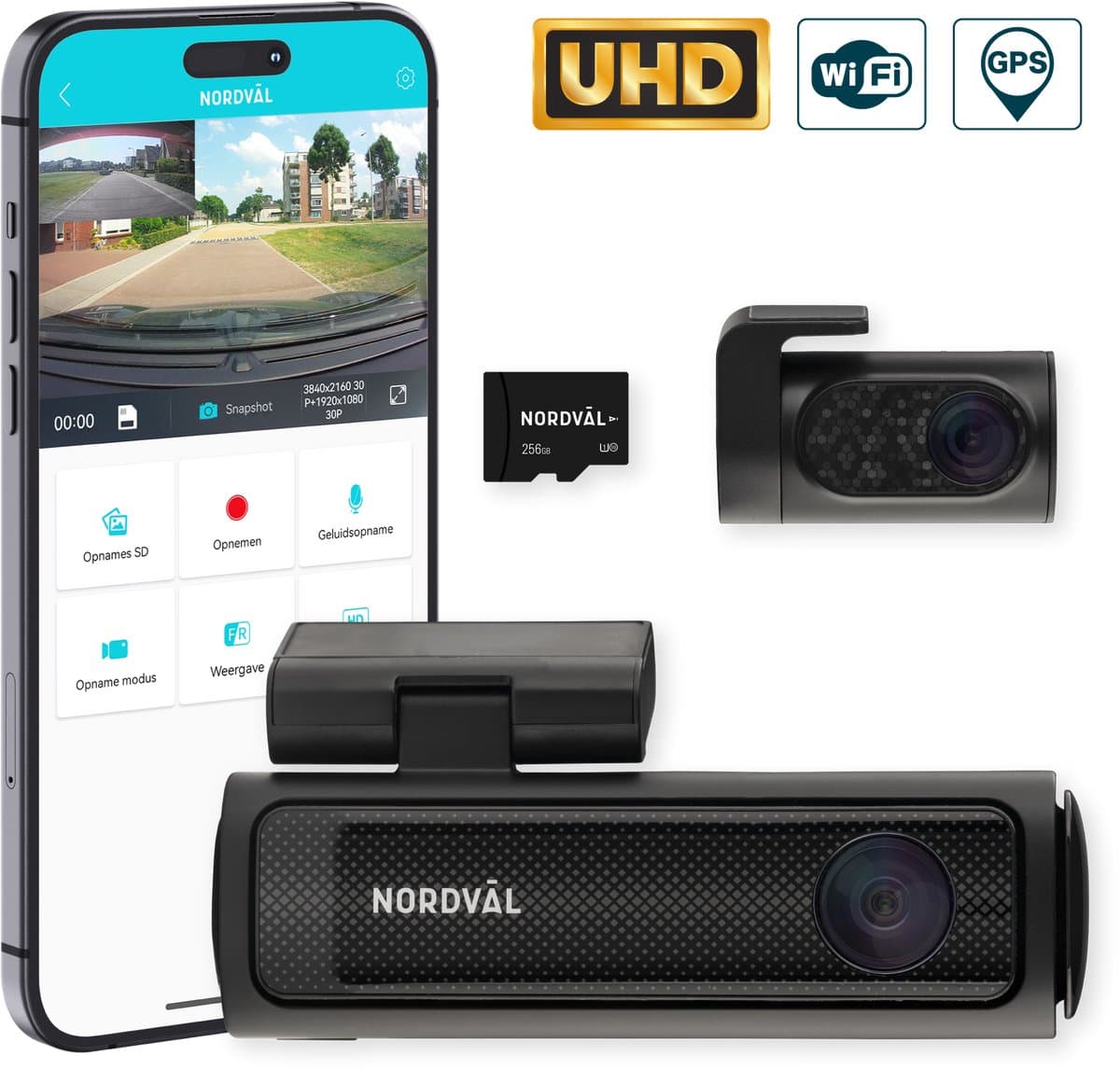 Nordväl DC202-2CH 4K Dashcam — afbeelding 1