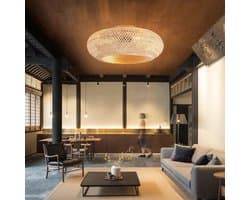 Bamboe Plafondlamp Met Verlichting En Afstandsbediening – Rustieke En Industrieel Design Plafondventilator