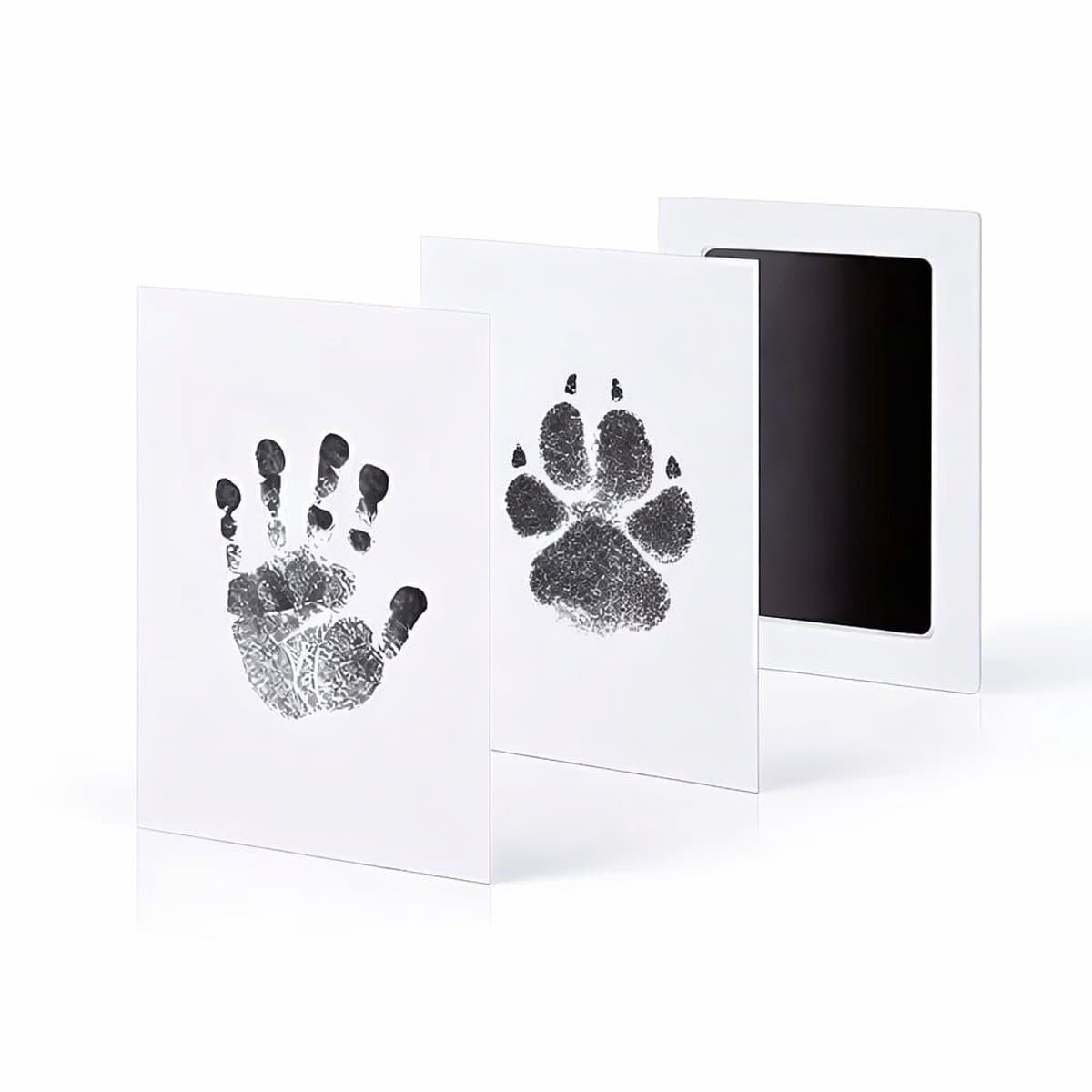 Honden- en Baby Pootafdrukset met Inktkussen – Afdrukset voor Huisdierpoot, Babyhand en Babyvoet – 5.8 x 9.4 cm – Veilig en Niet-Toxisch – Herinnering Souvenir Cadeau — afbeelding 1