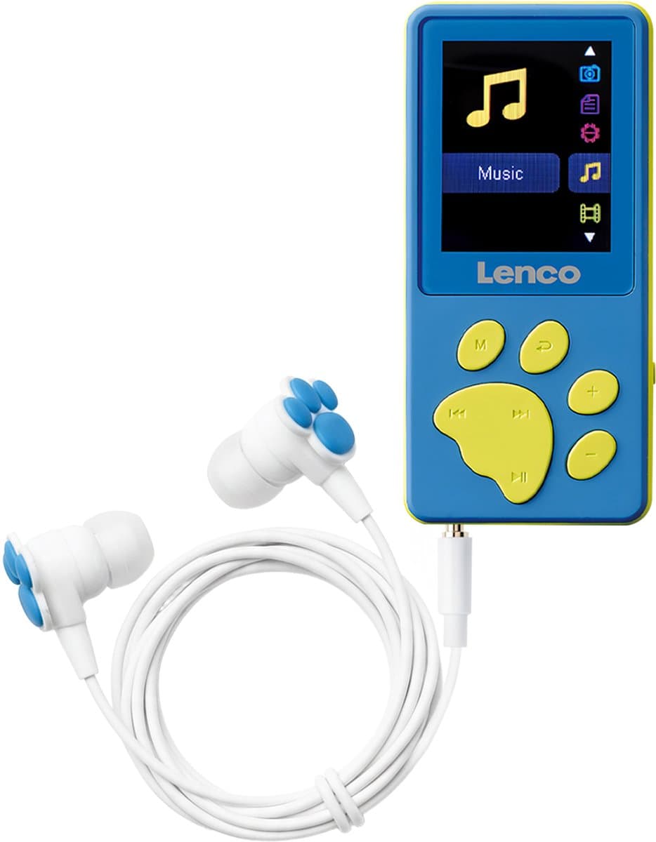 Lenco Xemio-560 - MP3 speler met 8GB geheugen en oordopjes - Blauw — afbeelding 1
