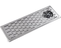 Glazenspoeler - Bekerwasser Spoelbak - Bar Werkblad - Automatische Spoeling - 67 x 23 x 9 cm - Roestvrij Staal