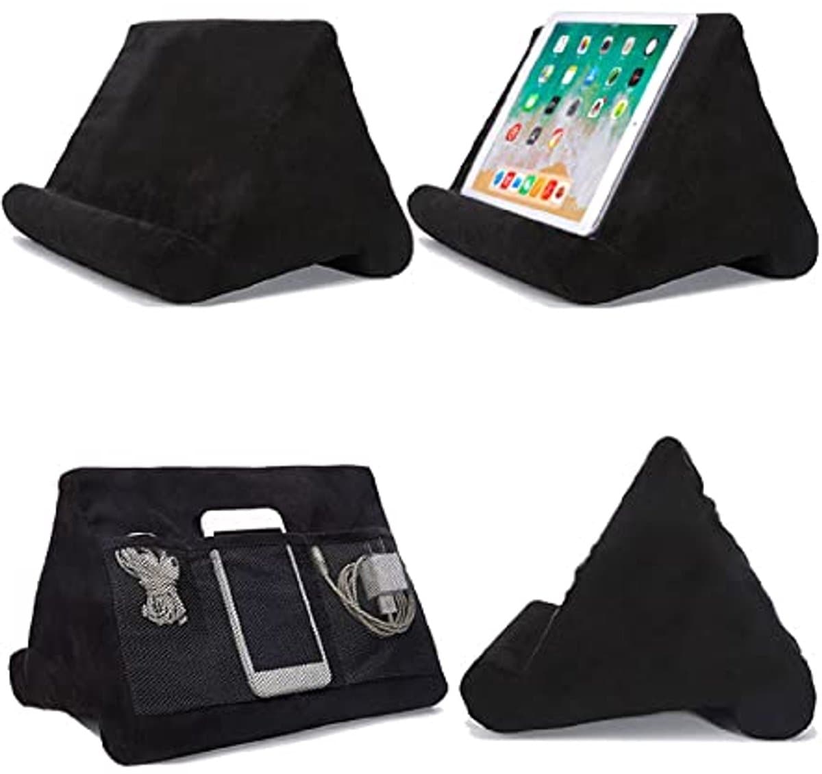 Tabletkussen voor Smartphone en Tablet - Universele Lazy Stand met Opbergruimte en Comfortabel Design — afbeelding 1