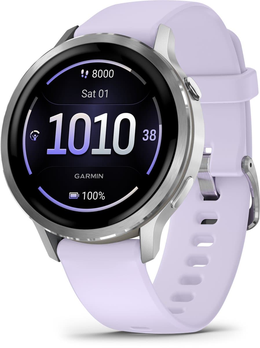 Garmin Venu 4 - Multisport smartwach - 41 mm - AMOLED - Zilverkleurig/Lila — afbeelding 1