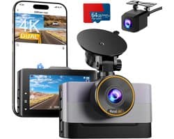 DailySupplies® Dashcam voor Auto - Dual - Camerabewaking - Full HD - Zwart wn Grijs