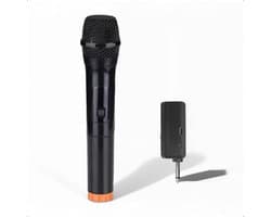 Tech Essentials Draadloze Microfoon - USB-C Ontvanger - Karaoke - ASMR - Studio - Geschikt Voor Partybox - 3.5-6.3mm Jack - Dynamisch - Zingen