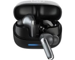 JLab Epic Pods ANC Draadloze Oordopjes - Bluetooth Oortjes - Tap en Knijpbediening - Noise Cancelling - Knowles Drivers - Equalizer Instellingen - LabSpatial - 60 Uur Batterij - Snelladen - Zwart