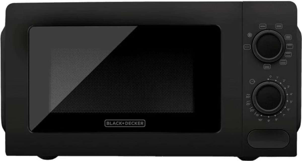 BLACK+DECKER BXMZ702E Vrijstaande Magnetron met Grillfunctie - 700W - Zwart — afbeelding 1