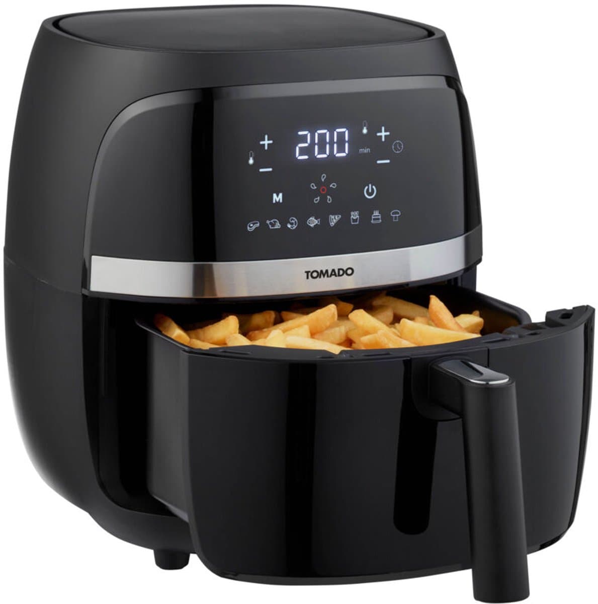 Tomado TAF3202B - Airfryer - Heteluchtfriteuse - 3,2 liter inhoud - Digitaal display - 500 gr friet - PFAS vrij - Beste Koop - Aug & nov 2024 — afbeelding 1