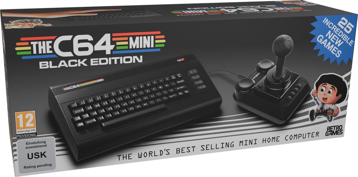 THE C64 Mini - Black Edition - 25 Ingebouwde Games — afbeelding 1