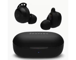 Jawfish Pro Sport TX 100% Draadloze Oordopjes – Zweet- en Regenbestendig - Super BASS - USB-C - Wingtips - Sport Oortjes Bluetooth 5.4 Wireless Earbuds - Qi Draadloos opladen - Passive Noise Cancelling - True Wireless EarBuds - 7u op 1 lading