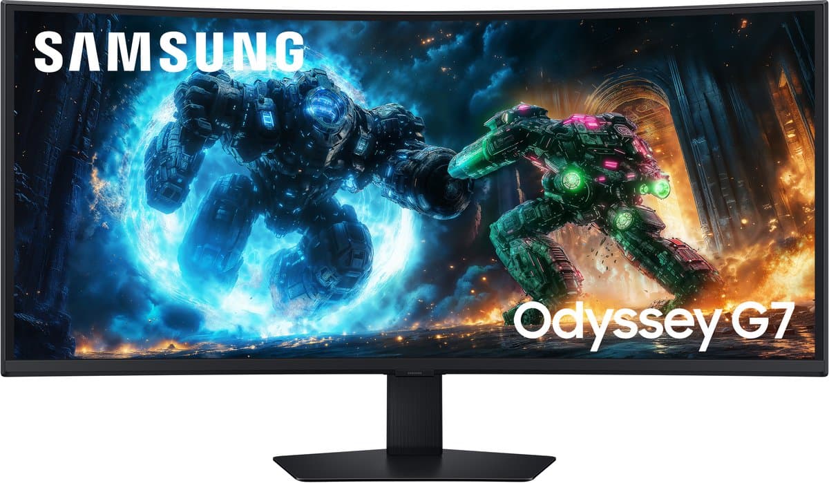 Samsung Odyssey G7 LS40FG756EUXEN - 4K Ultrawide Curved Gaming Monitor - 180Hz - 40 Inch — afbeelding 1